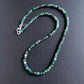 faceted emerald cube bead necklace