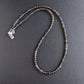 men's 4mm faceted ice obsidian bead necklace