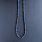 men's purple gemstone bead necklace