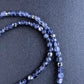 4mm micro faceted iolite bead necklace