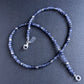 men's iolite beaded necklace