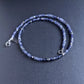 men's square gemstone bead necklace