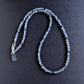 4mm faceted labradorite bead necklace