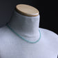 men's light blue gemstone bead necklace