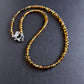 men's amber bead necklace
