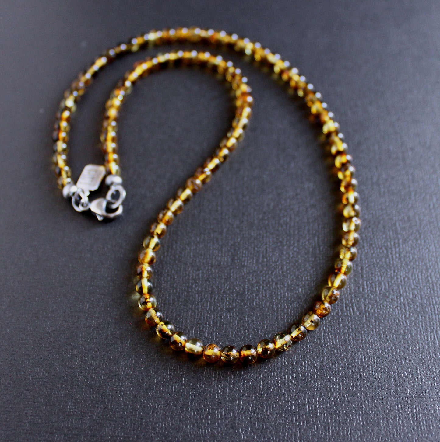 men's amber bead necklace