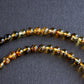amber dendritic opal bead necklace