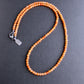 men's orange aventurine bead necklace