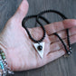 men's black onyx bead and pendant handmade necklace