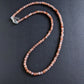4mm sunstone bead necklace