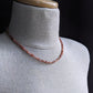 men's sunstone cube bead necklace