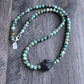 men's African turquoise bead necklace