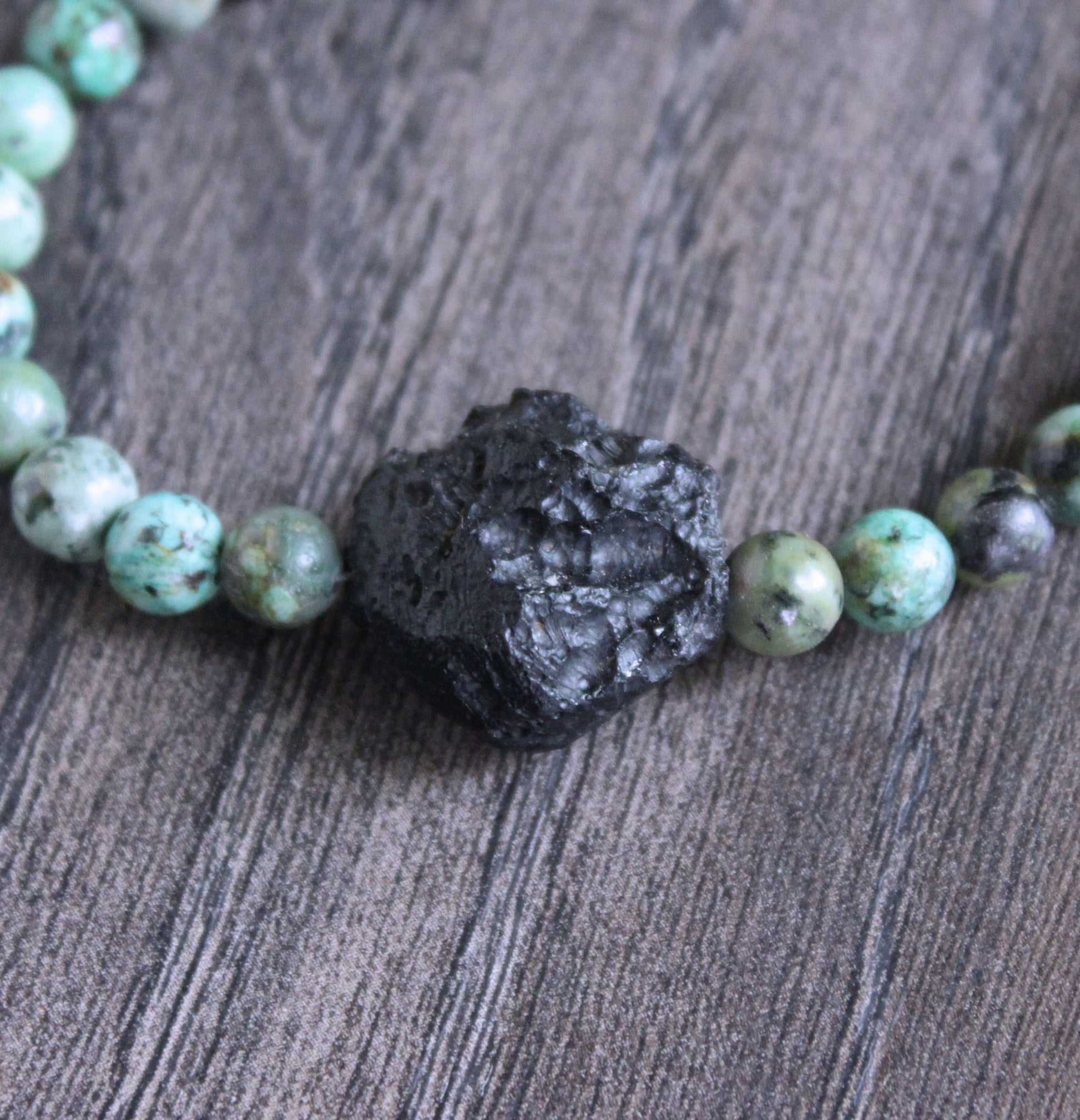 men's tektite pendant necklace 