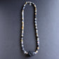 men's dendritic opal bead necklace