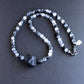 men's tourmalinated quartz bead necklace