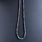 men's 4mm turquoise cube bead necklace