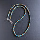 men's faceted turquoise bead necklace