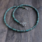 men's 4mm turquoise bead necklace