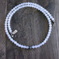 White Agate Eagle Eye Bead Necklace