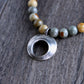 Wild Horse Jasper, Silver Pendant Necklace