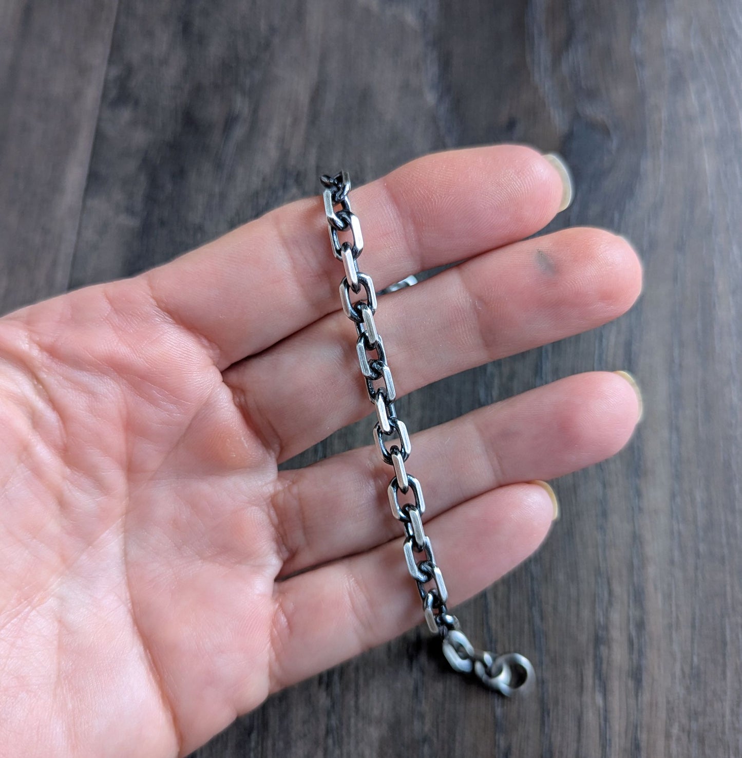 5mm Diamond Cut Cable Link Chain Bracelet