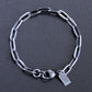 men's sterling silver long link bracelet