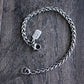 men's 4mm silver wheat chain bracelet