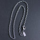 men's sterling silver rope chain necklace