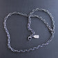 men's sterling silver anchor chain necklace