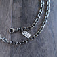 men's .925 sterling silver bevel edge cable chain necklace