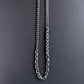 men's heavy silver mixed chain necklace