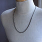 men's 26 inch silver mixed chain necklace