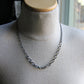 men's sterling silver 24 inch mixed chain necklace