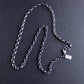 Men's Rustic Mixed Chain Silver necklace