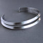 Men's Silver Double Wire Cuff 