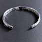 men's narrow sterling silver cuff bracelet