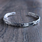 men's reticulated sterling silver bangle bracelet
