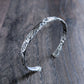 men's rustic sterling silver cuff bracelet