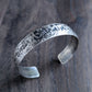 men's rustic sterling silver cuff bracelet