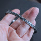 men's rustic oxidized sterling silver cuff bracelet