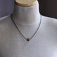 men's silver chain necklace with tiger eye bead