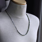 men's 4mm colorful bead necklace
