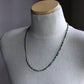 men's chrysocolla bead and chain necklace
