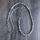 men's heishi bead and chain necklace