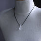 men's leather cord crystal necklace