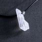 clear crystal quartz on leather cord