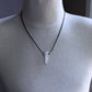 men's crystal quartz point  necklace