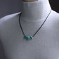 Campitos Turquoise Nuggets on Leather Cord, No. 4