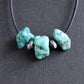 Campitos Turquoise Nuggets on Leather Cord, No. 4