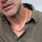 men's 4mm sunstone bead necklace